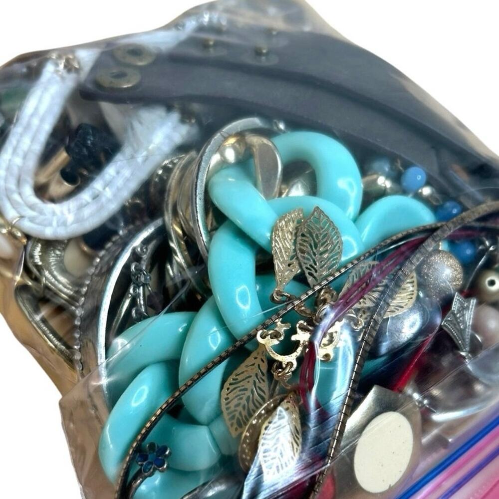 Mixed Jewelry Craft Lot 3 LBS Upcycle Crafting Jewelry Making Scrap Lot